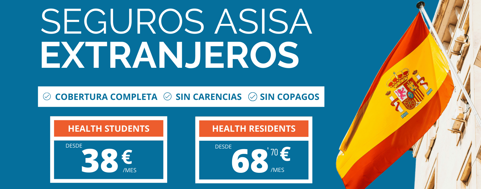 SEGURO SALUD ASISA EXTRANJEROS DESDE 38€