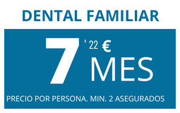 Seguro dental familiar Asisa desde 7,22 € al mes por persona, mínimo 2 asegurados